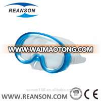 Tempered Glass Lens One-piece Diving Mask for Kids