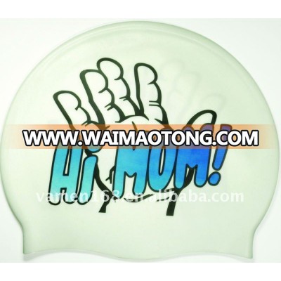 Original Picture and Design Silicone Funny Swim Cap For Adult