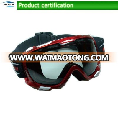 Super Anti-fog Ladys Ski Goggle with Anti-scratch Lens